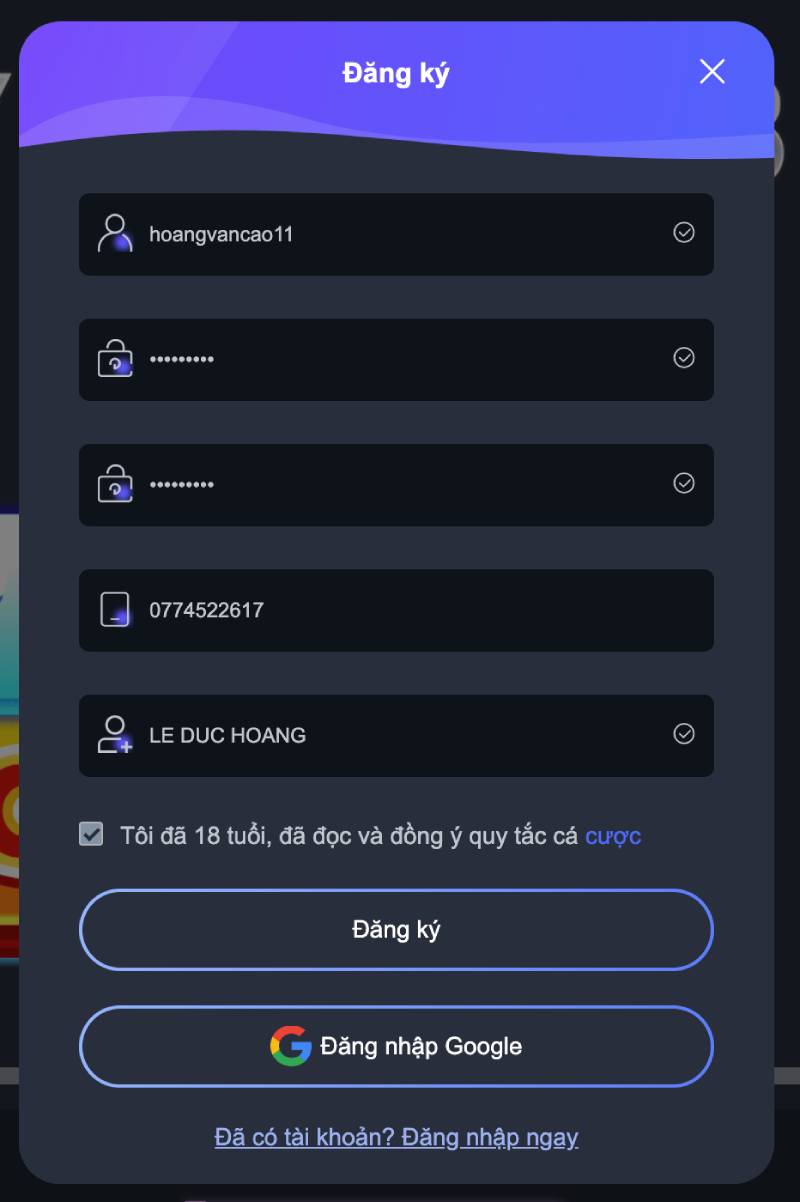 EE88 Pejcg - Nhà cái ee88 casino link đăng nhập trang chủ tháng 2025 tặng 88k 50 Điền thông tin đăng ký