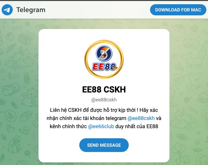 Kênh Telegram chính thức – Chăm sóc cực nhanh