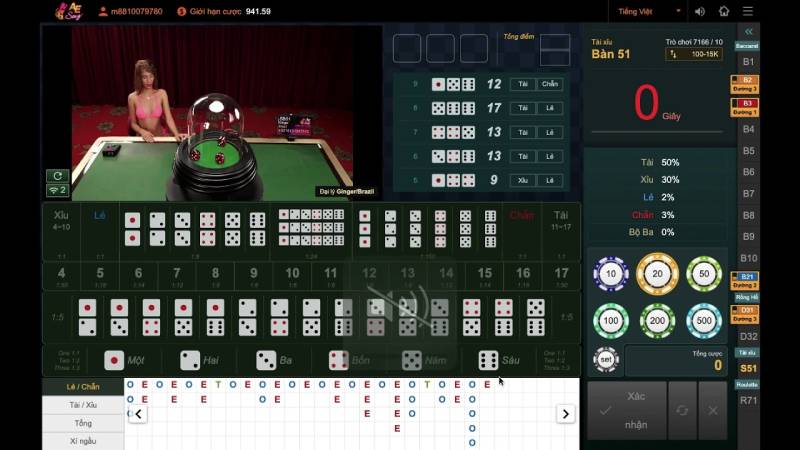 Top 7 Trò Chơi Hấp Dẫn Tại Sảnh Ae Sexy Không Nên Bỏ Lỡ 4 Sicbo (Tài Xỉu) – Xúc xắc khuấy động sàn cược
